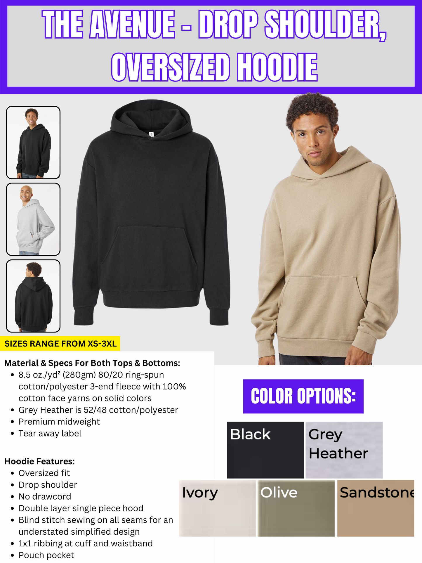Screen Printed Hoodies - BRNDURNAME