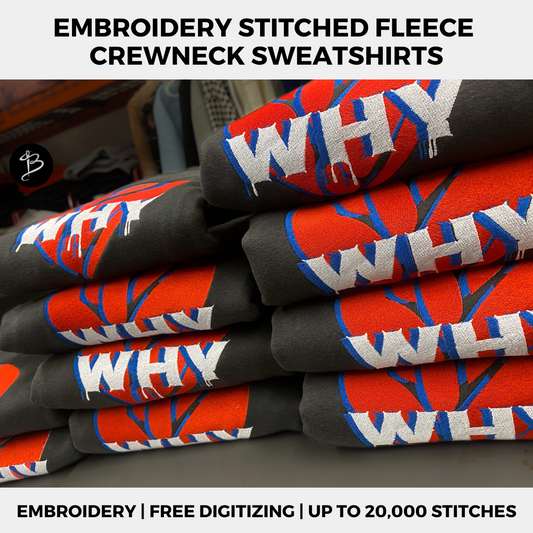 Unisex Crew Necks (Embroidered)