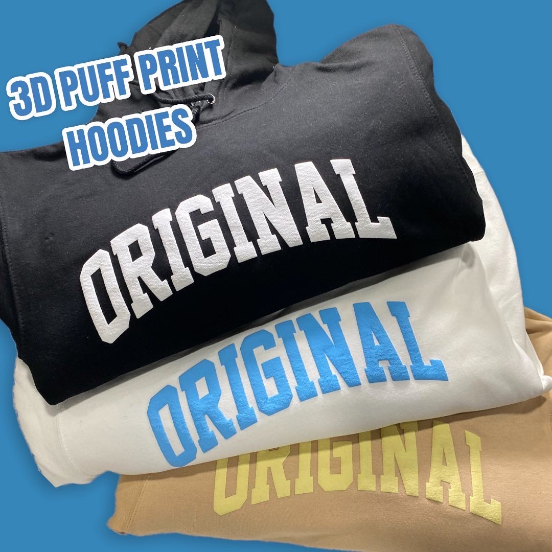 *Special* 3D Puff Printed Sweatshirts & Hoodies - BRNDURNAME