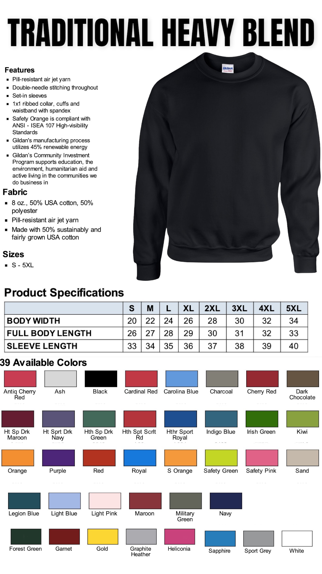 Unisex Crew Necks (Embroidered) - BRNDURNAME