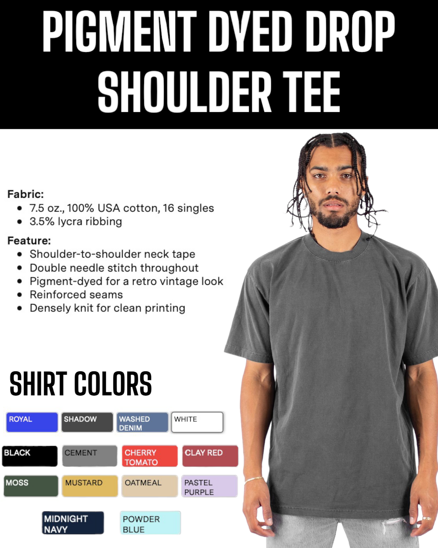 Shaka, Boxy Fit Shirts (Screen Printed) - BRNDURNAME