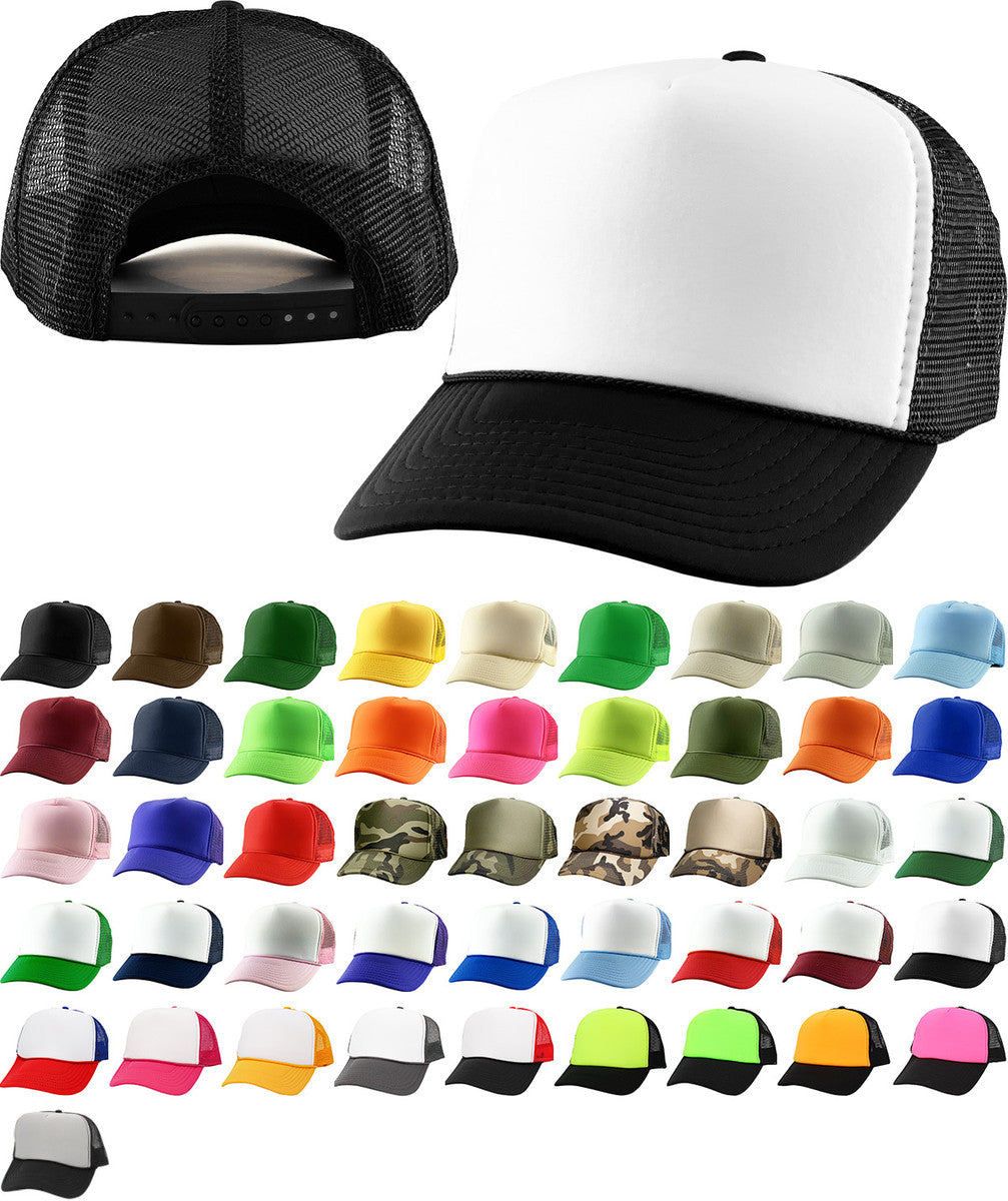 Foam Trucker Hat Packages (Embroidered) - BRNDURNAME