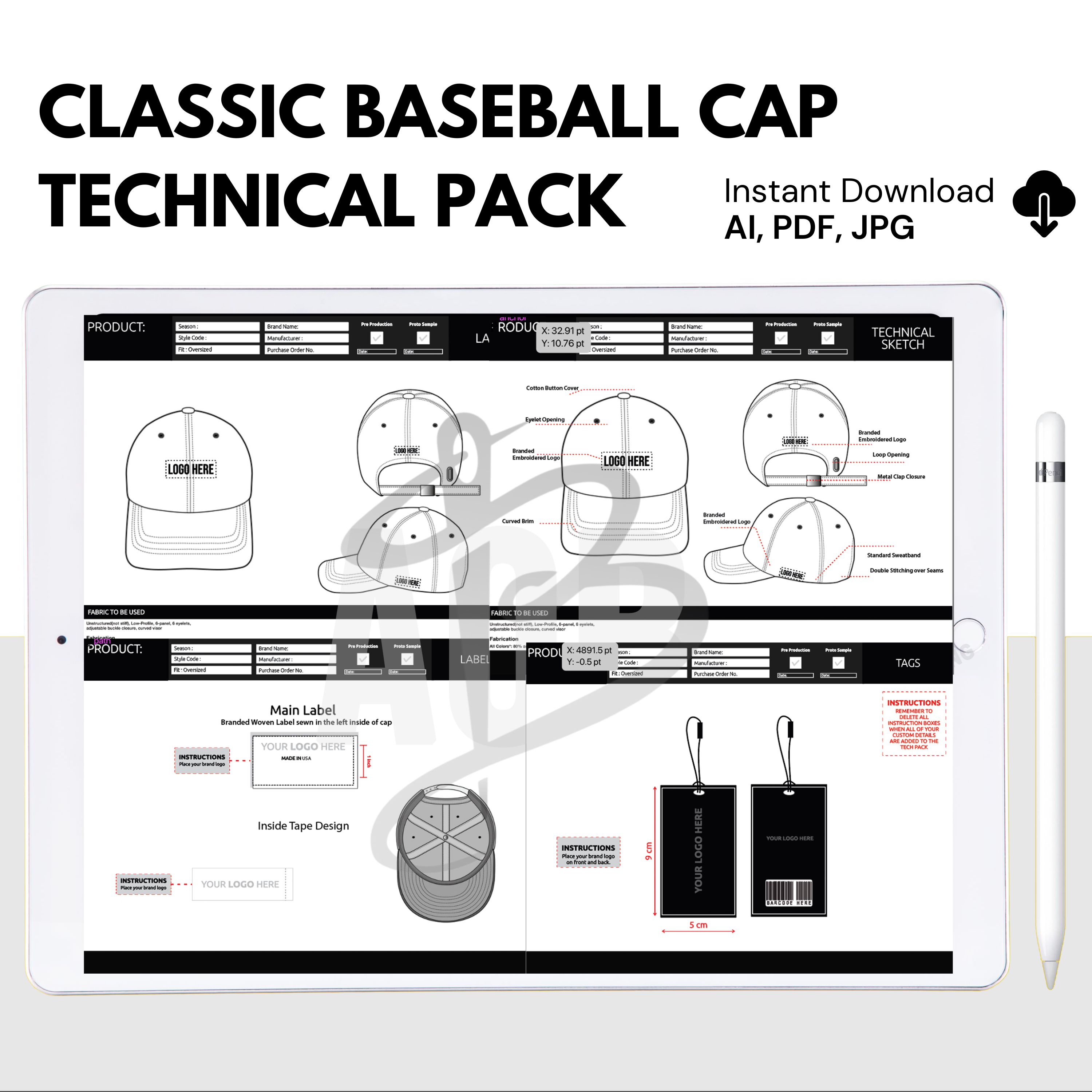 Baseball Cap Tech-Pack – BRANDURNAME