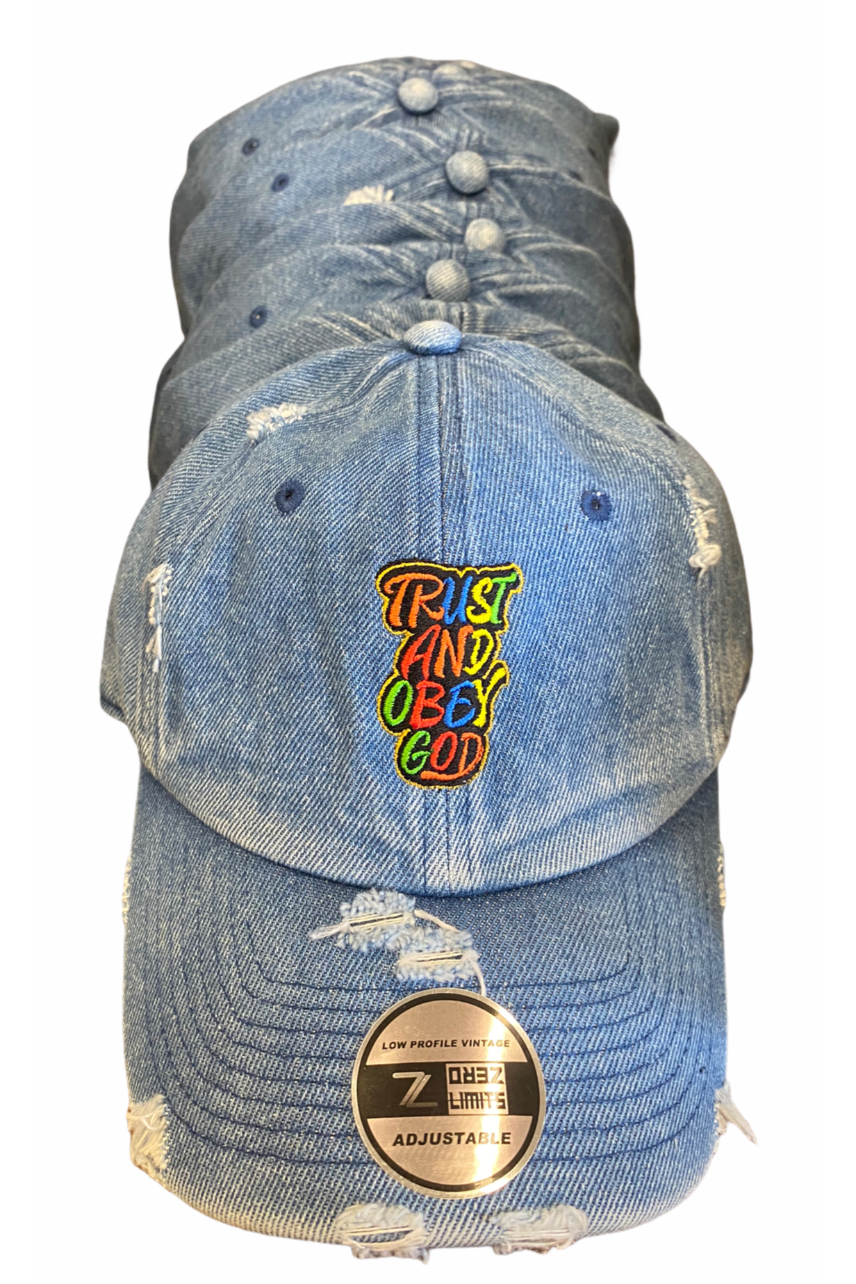 Embroidered on hats, embroidery on hats, custom 