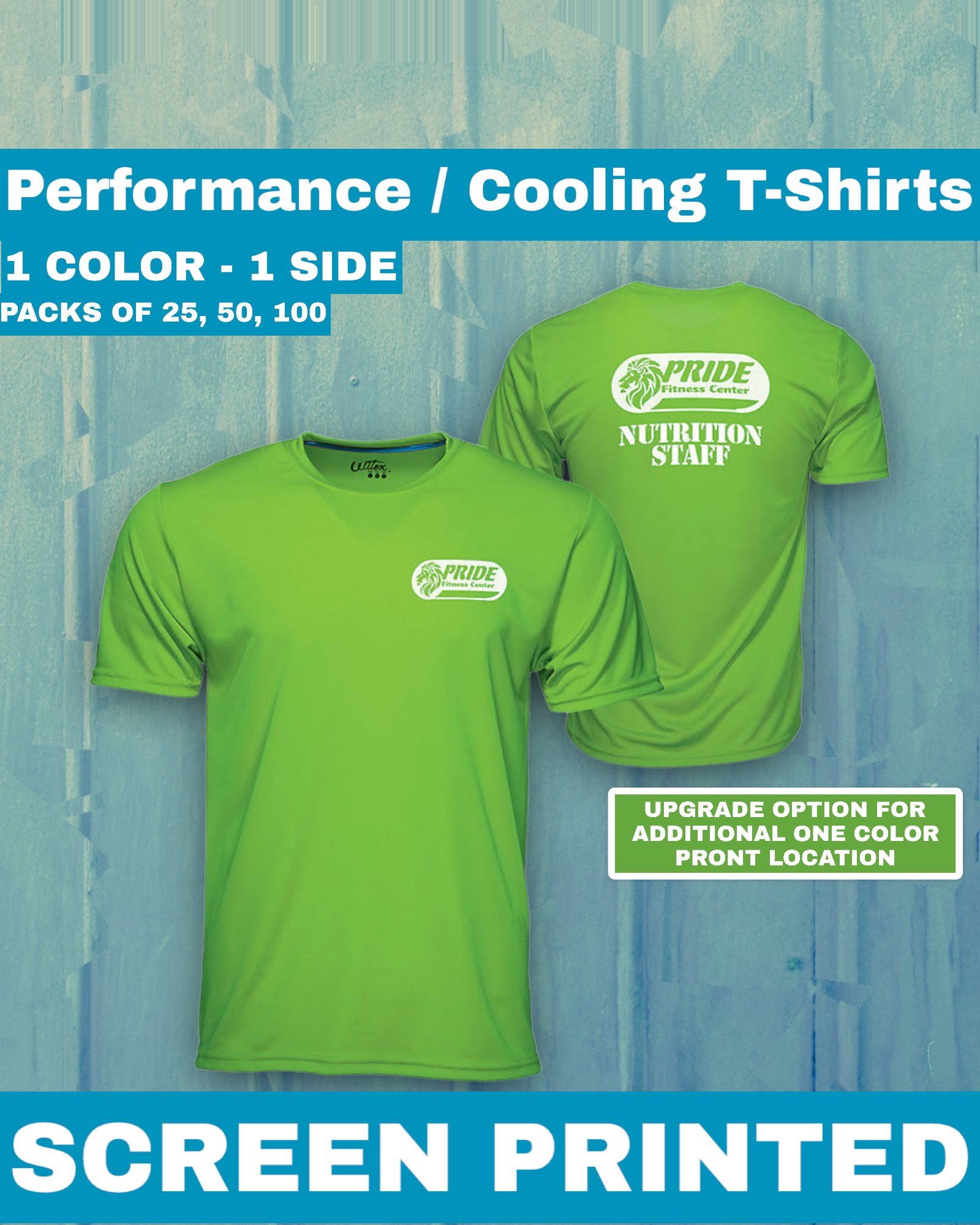 Cooling & Performance Shirts (Screen Printed) - BRNDURNAME