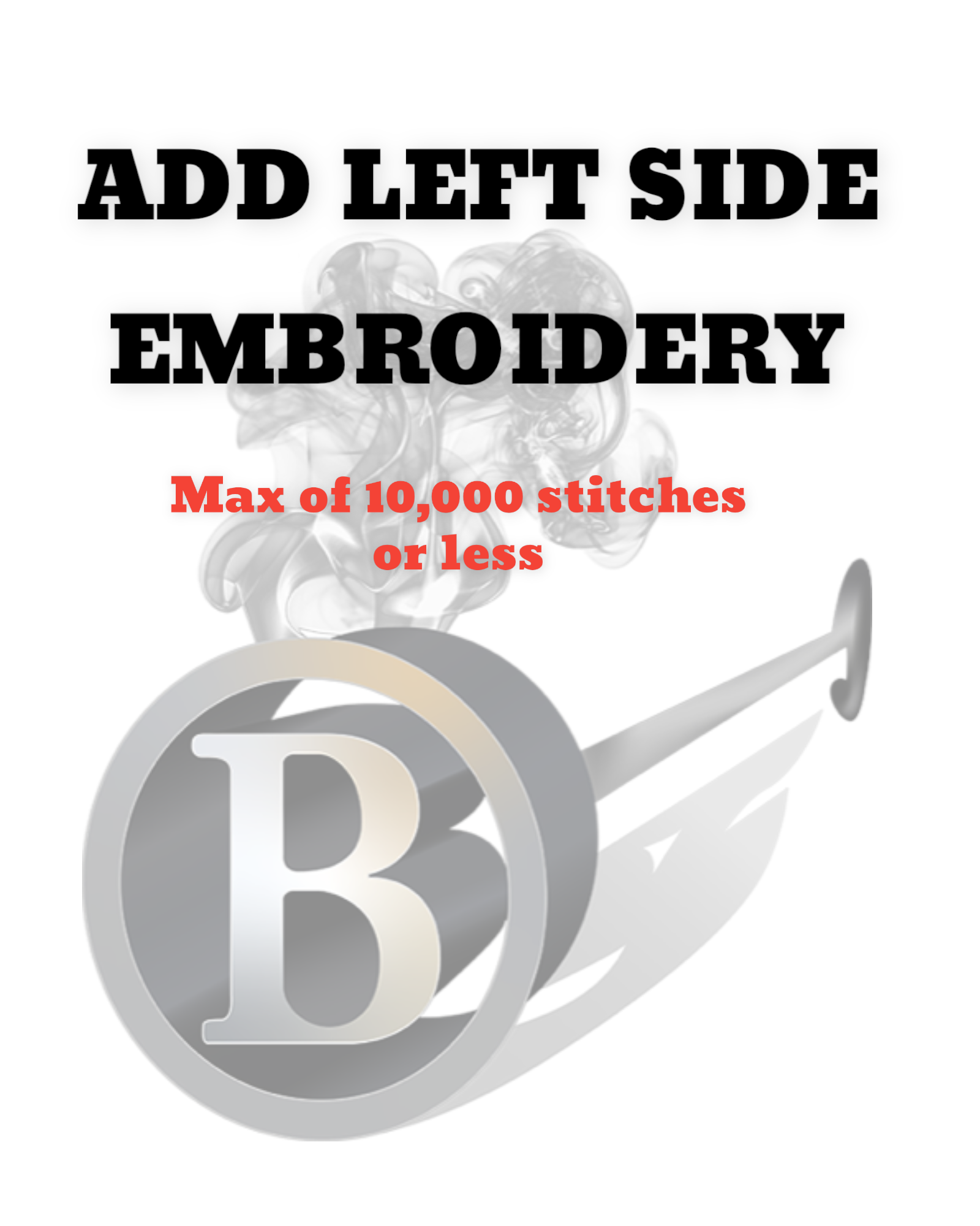 Add left side Embroidery (Review offer details prior to purchase) - BRNDURNAME