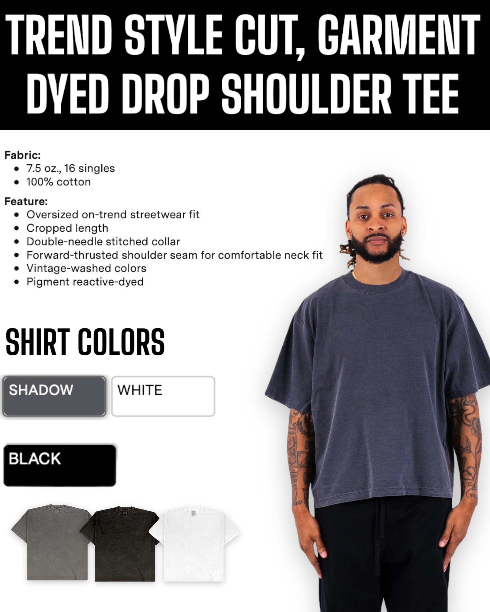 Shaka, Boxy Fit Shirts (Screen Printed) - BRNDURNAME