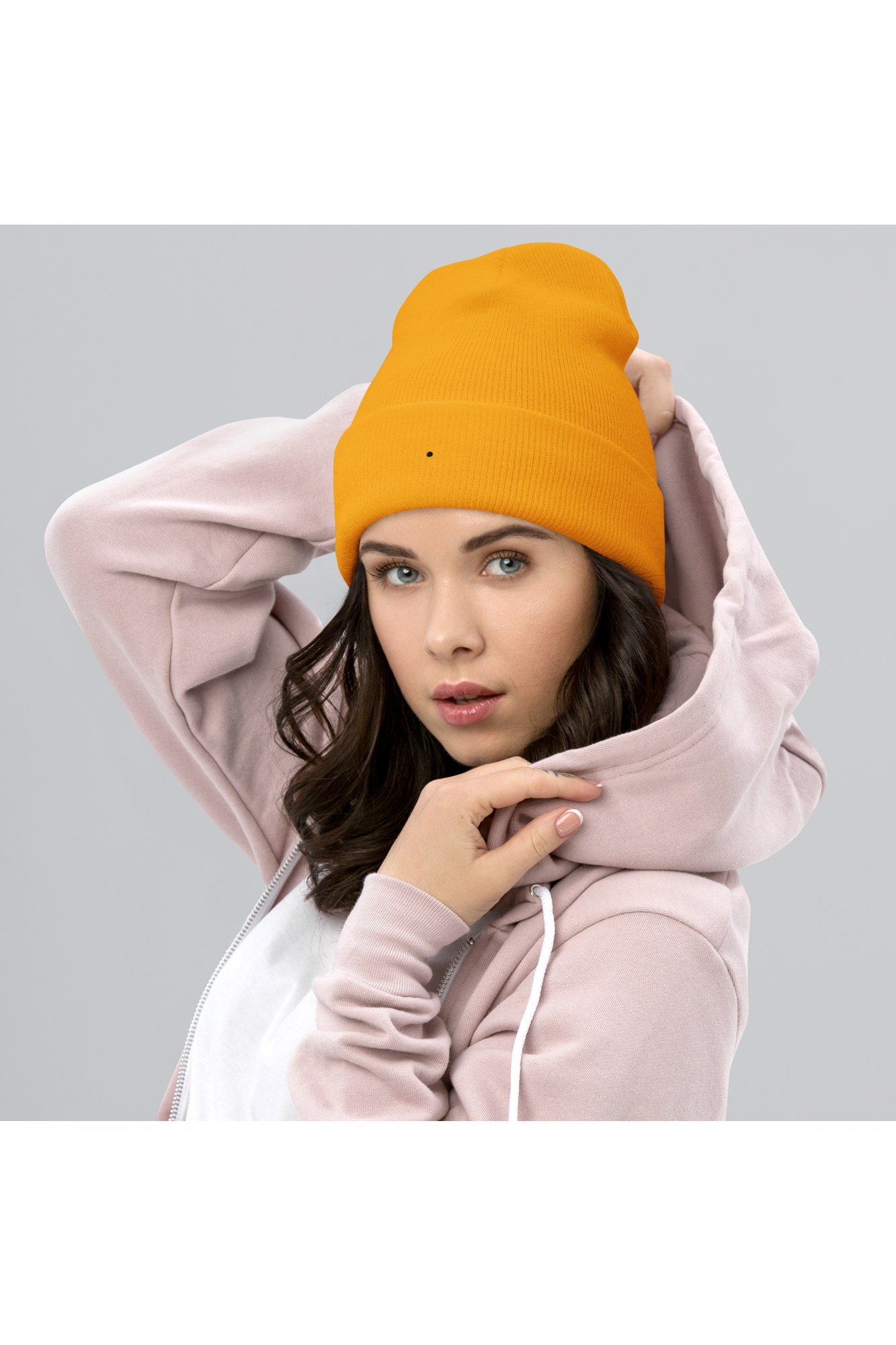 Beanie Mockup (See your logo on the product) - BRNDURNAME
